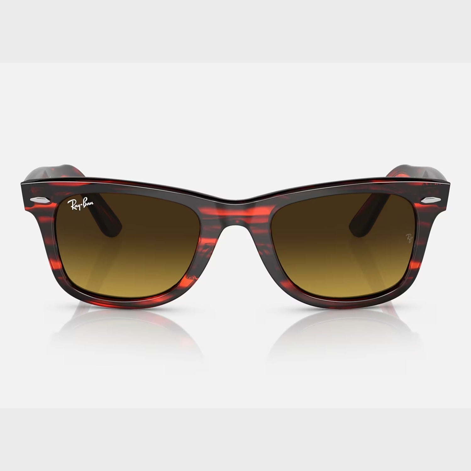 Ray-Ban Original Bio-Acetate Wayfarer in Polished Striped Red