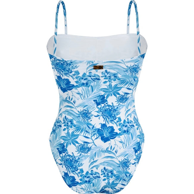 Vilebrequin Women  Bustier One-piece Swimsuit Tahiti Flowers