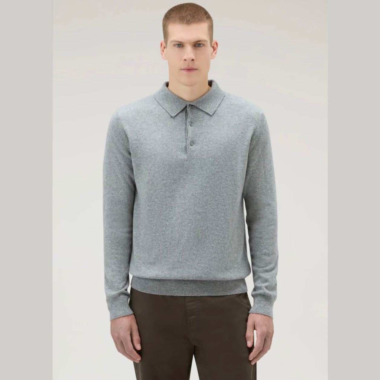 Woolrich Men's Luxe Polo in Pure Cashmere