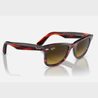 Ray-Ban Original Bio-Acetate Wayfarer in Polished Striped Red