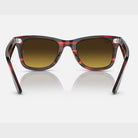 Ray-Ban Original Bio-Acetate Wayfarer in Polished Striped Red