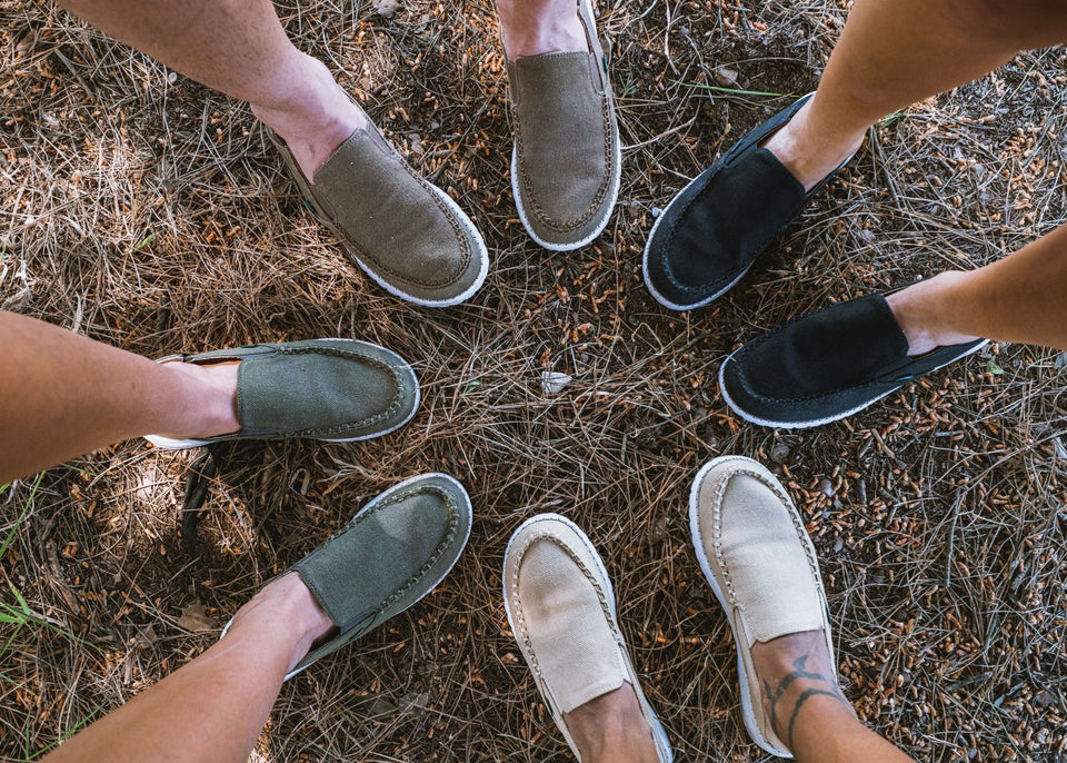 8000 Kicks SunSlide Hemp Slip-on for women in Dark Green