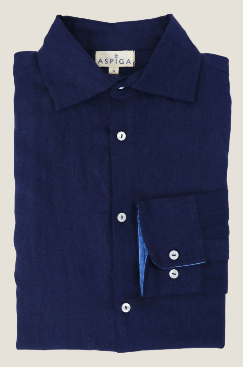 ASPIGA Men's Premium Linen Shirt