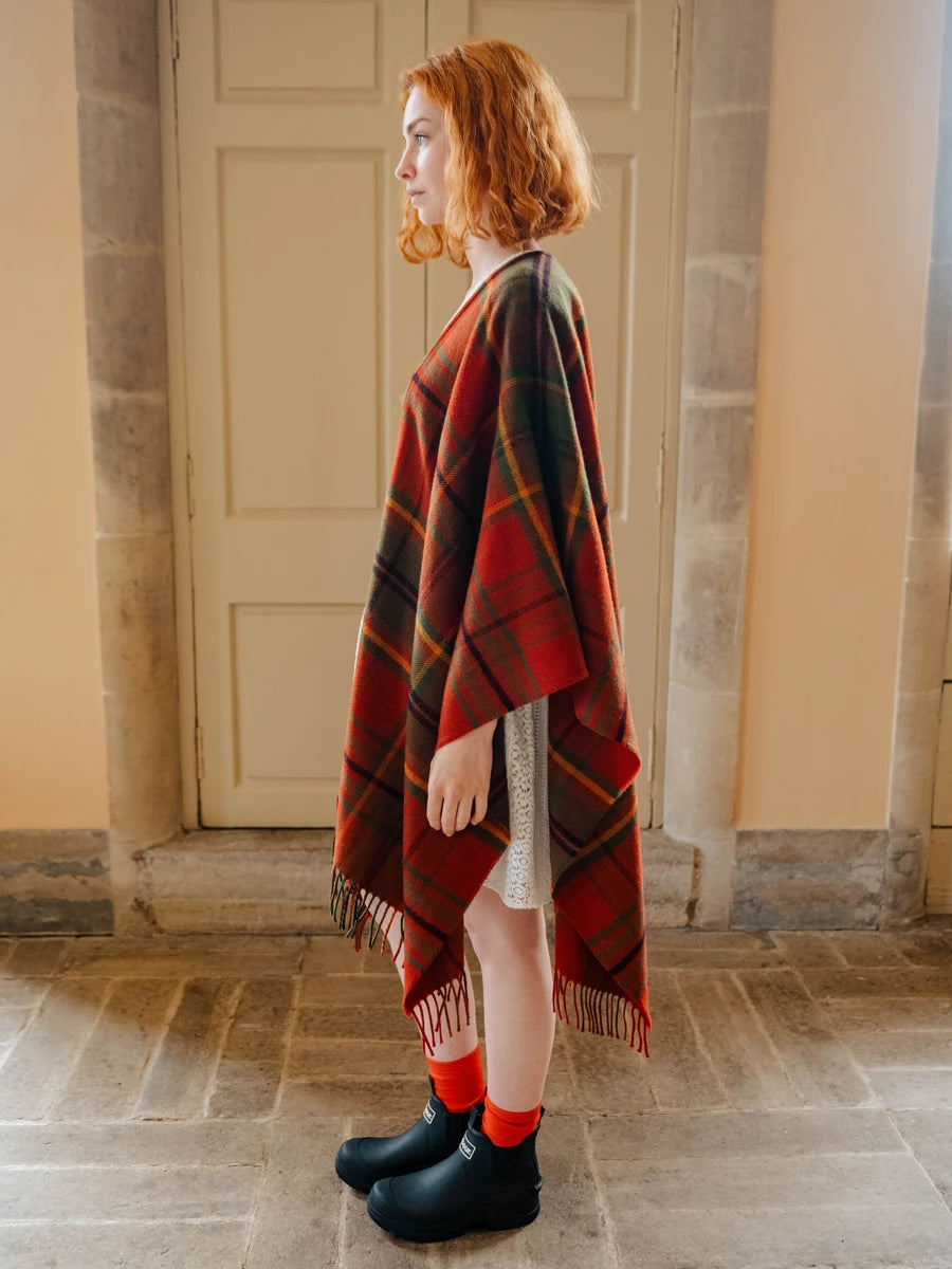 Araminta Campbell Autumn Woodland Walk Tartan Serape