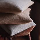 Araminta Campbell Caramel Alpaca Square Cushion