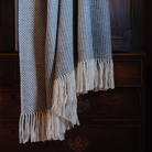 Araminta Campbell Grey Alpaca Woodland Inkcap Throw