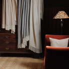 Araminta Campbell White Alpaca Woodland Inkcap Throw