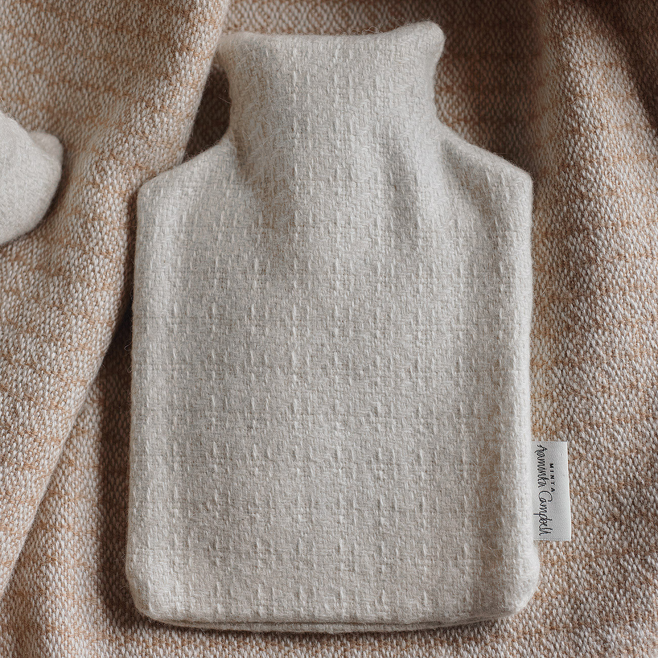 Araminta Campbell White Fern British Alpaca Hot Water Bottle