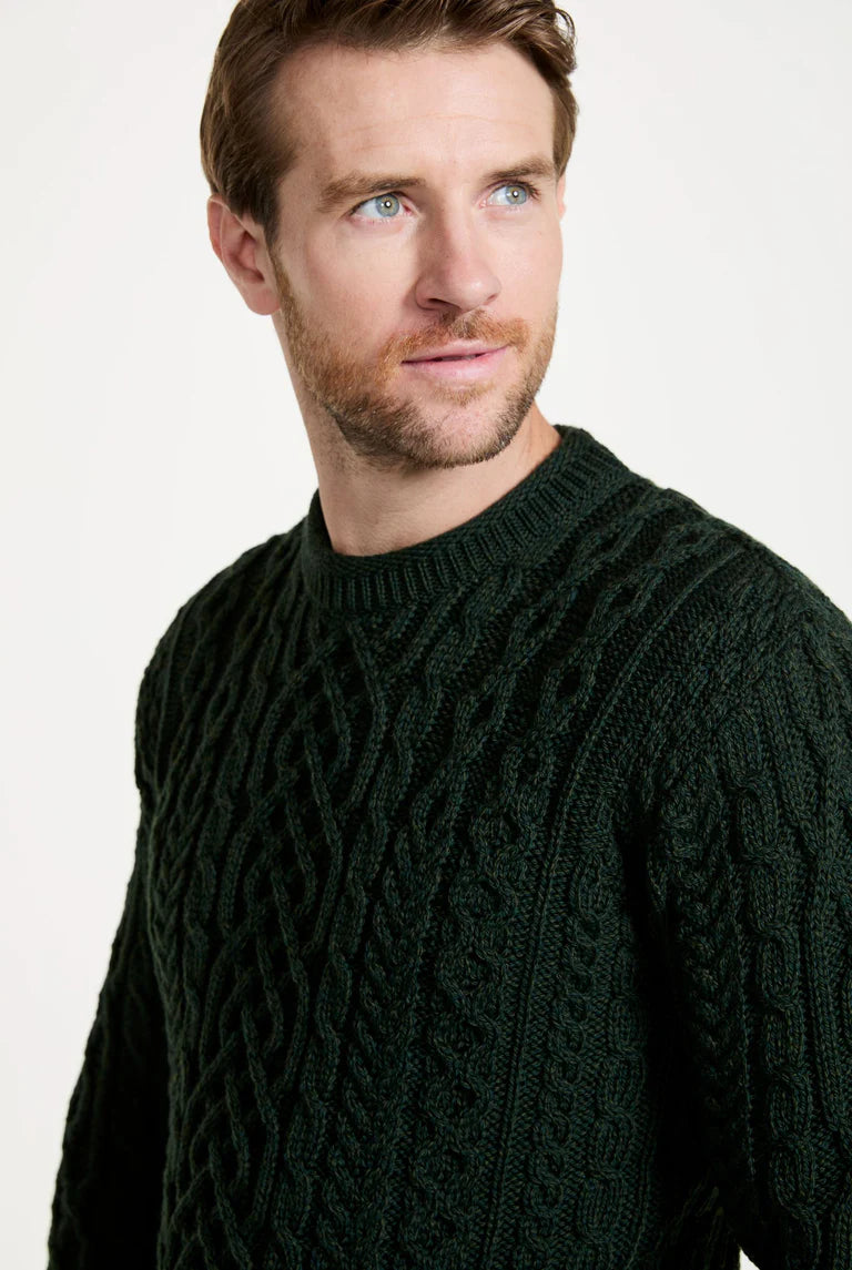 Aran Woollen Mills Inishturk Mens Aran Sweater