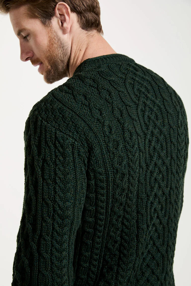 Aran Woollen Mills Inishturk Mens Aran Sweater