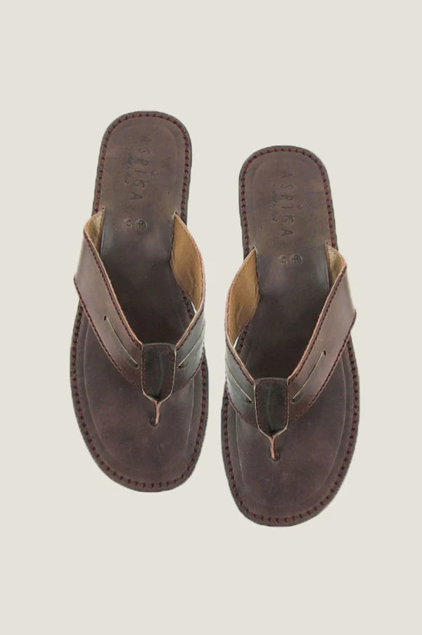 Aspiga Men's Leather Flip Flop