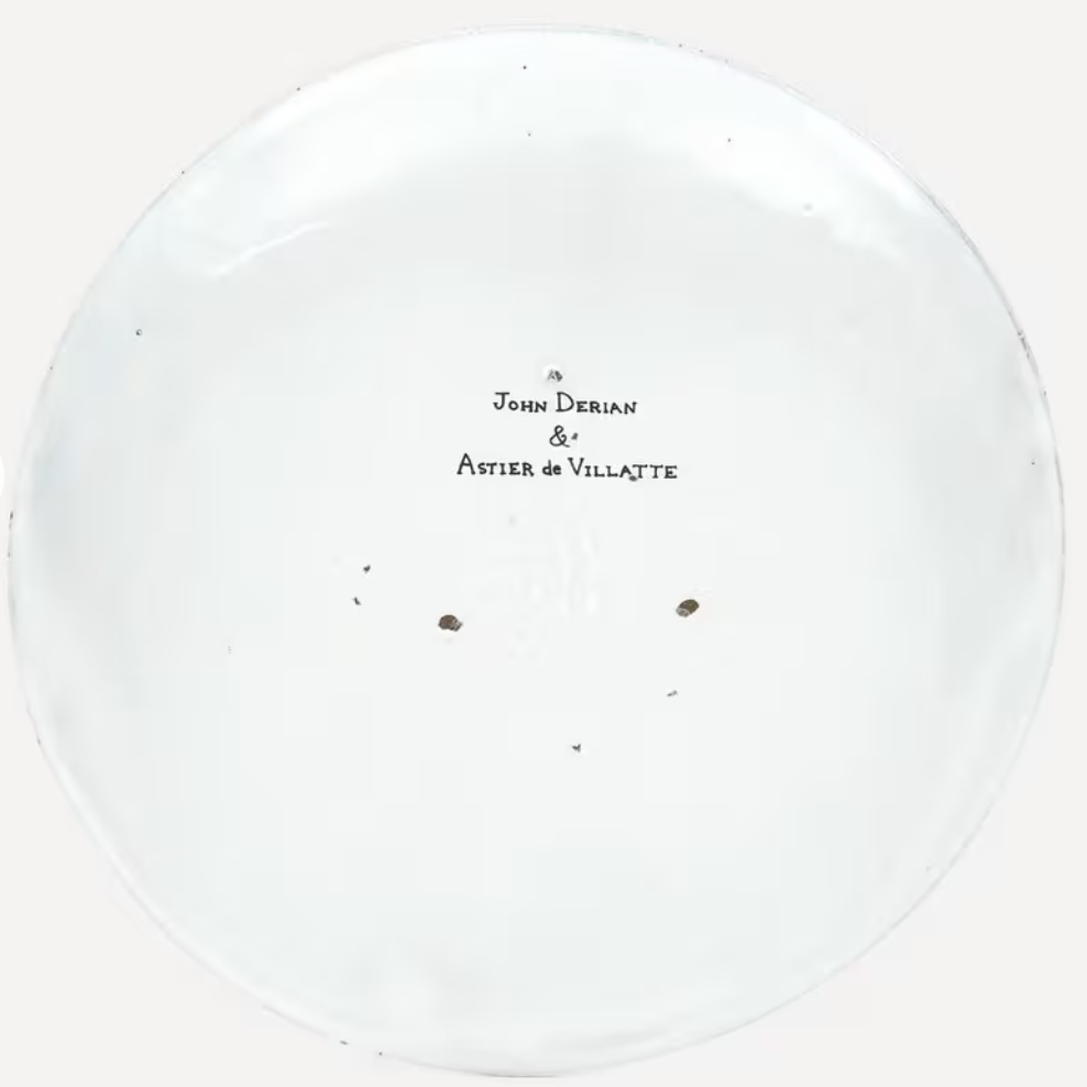 Astier de Villatte Butterfly Dinner Plate