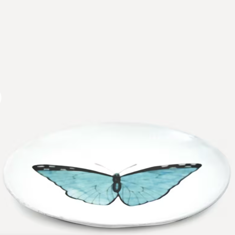 Astier de Villatte Butterfly Dinner Plate
