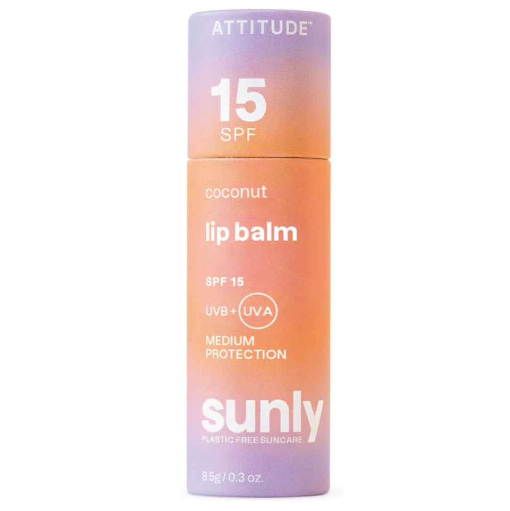 Attitude Plastic-free Lip Balm with Sun Protection SPF 15