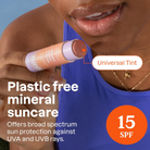 Attitude Plastic-free Lip Balm with Sun Protection SPF 15