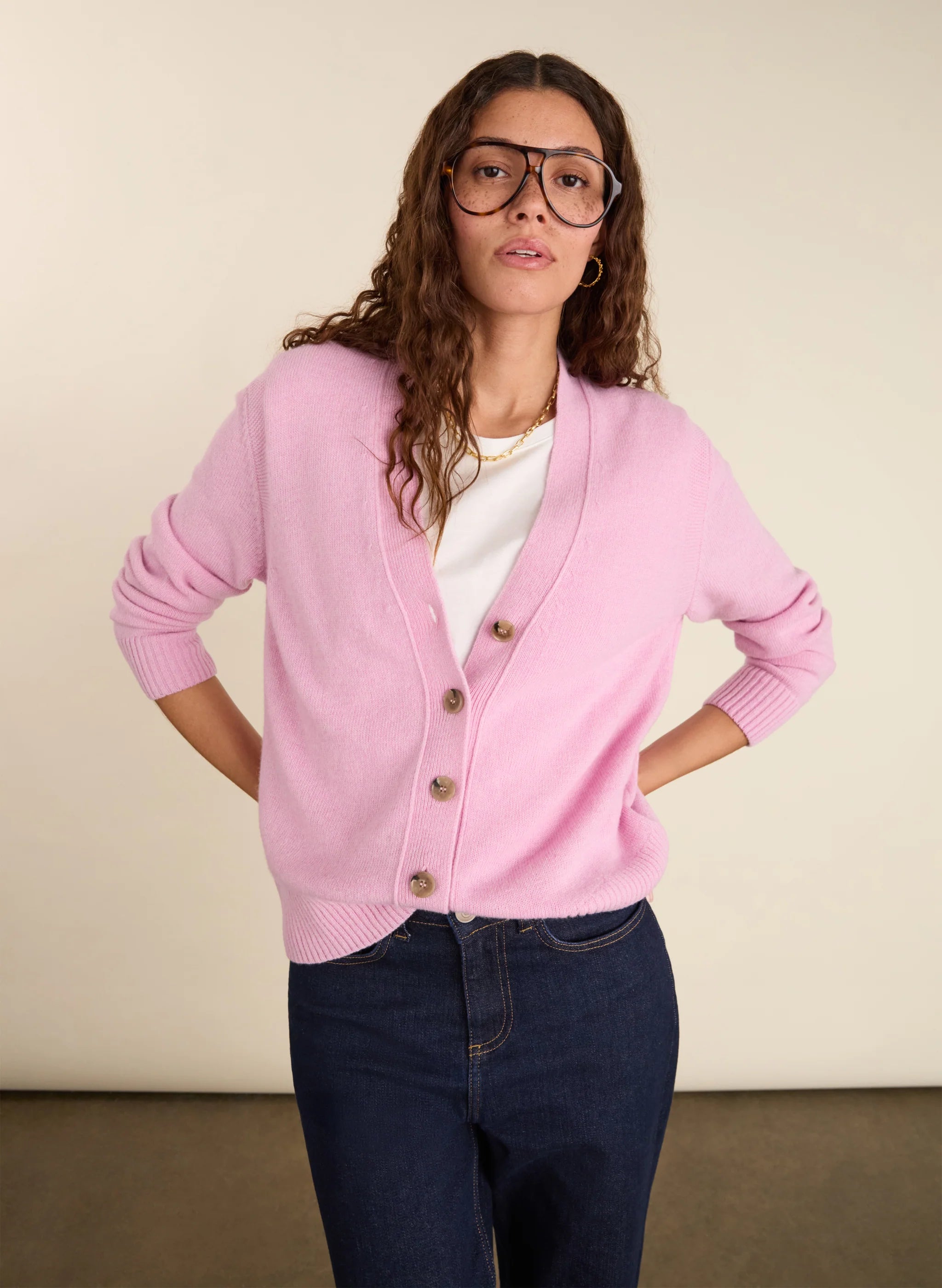 Baukjen Celine V-neck Wool Blend Cardigan