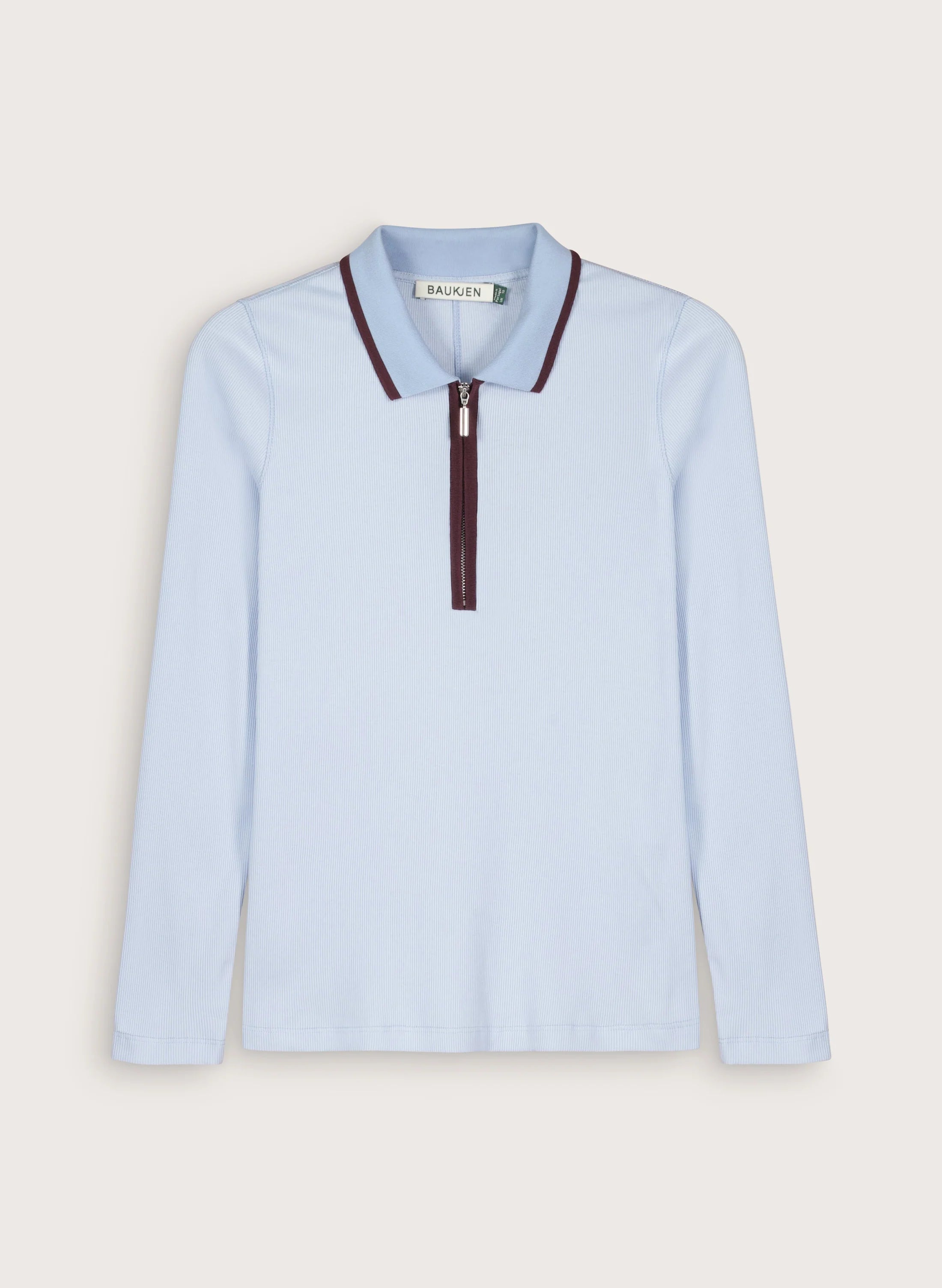 Baukjen Joely Organic Cotton Rib Zip Collar
