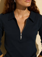 Baukjen Organic Zip Collar Top