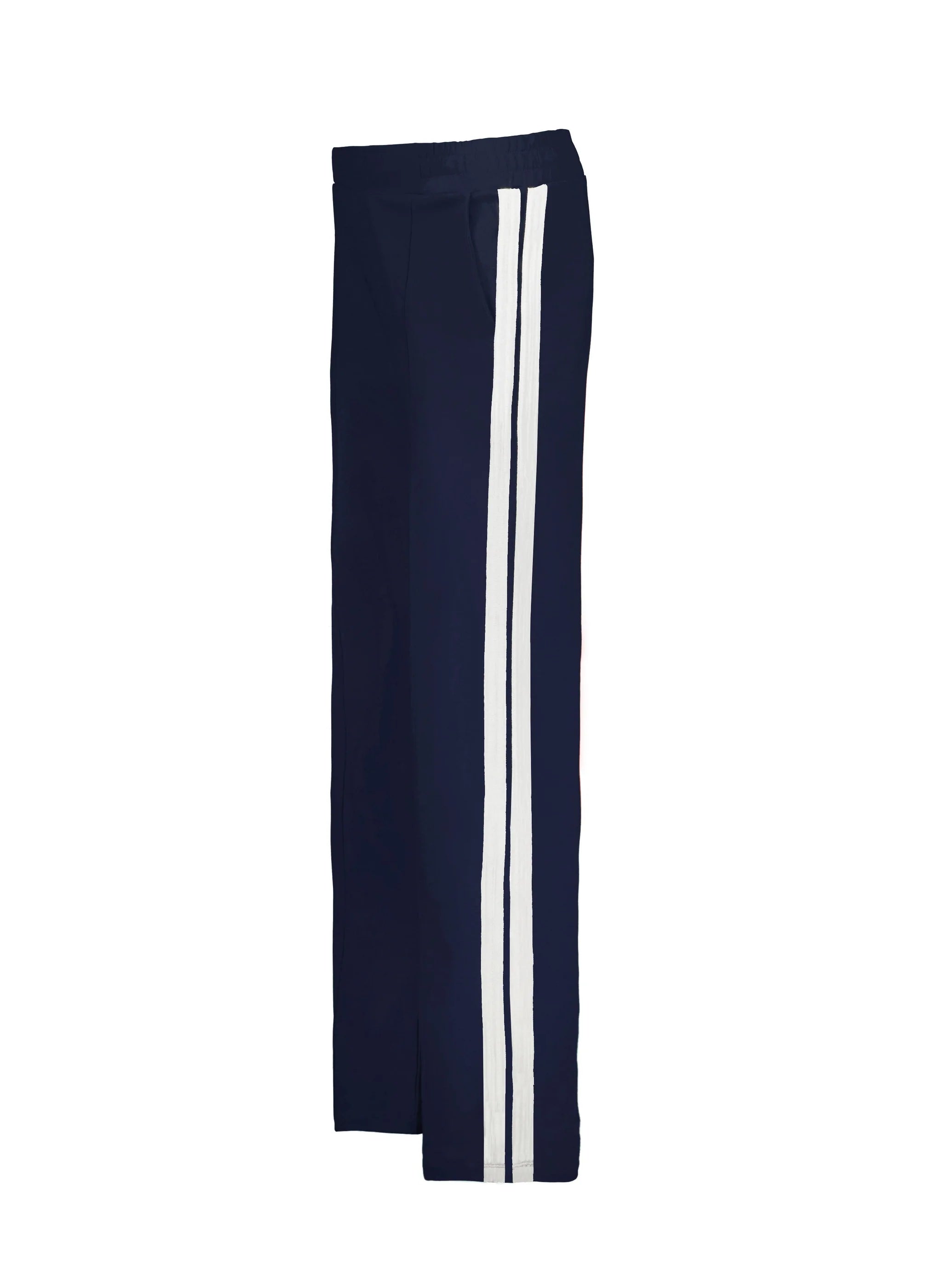 Baukjen Tippi 2.0 Side Stripe Trousers in Navy & White