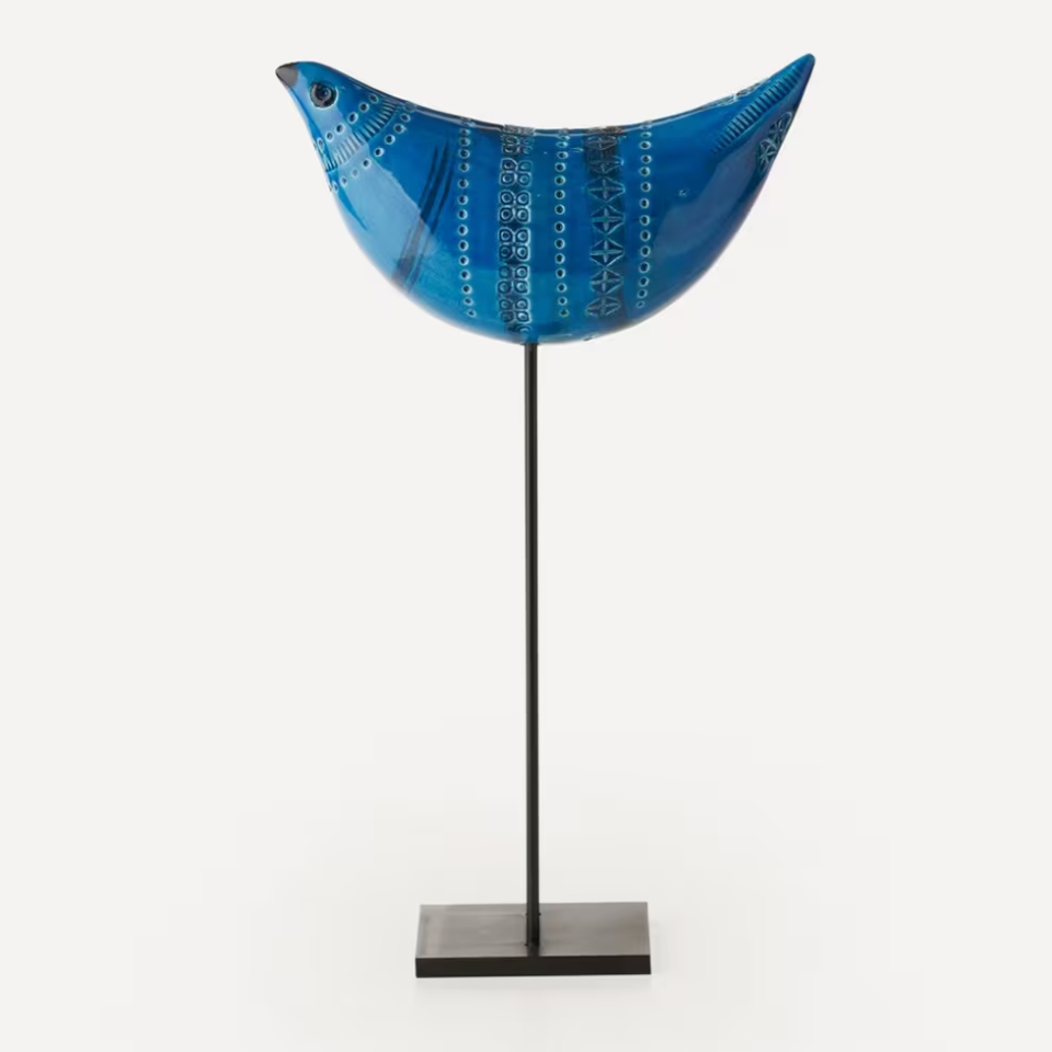 Bitossi Rimini Blu Ceramic Uccellino Figure