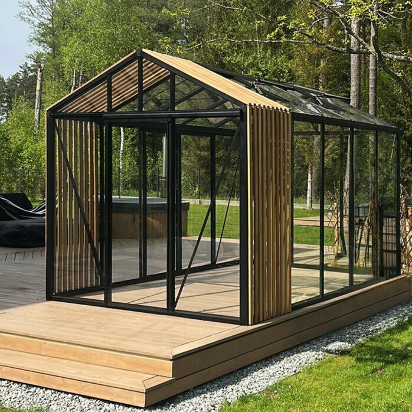 Bloom Cabin Limited Edition Aluminium Greenhouse with Accoya Elements