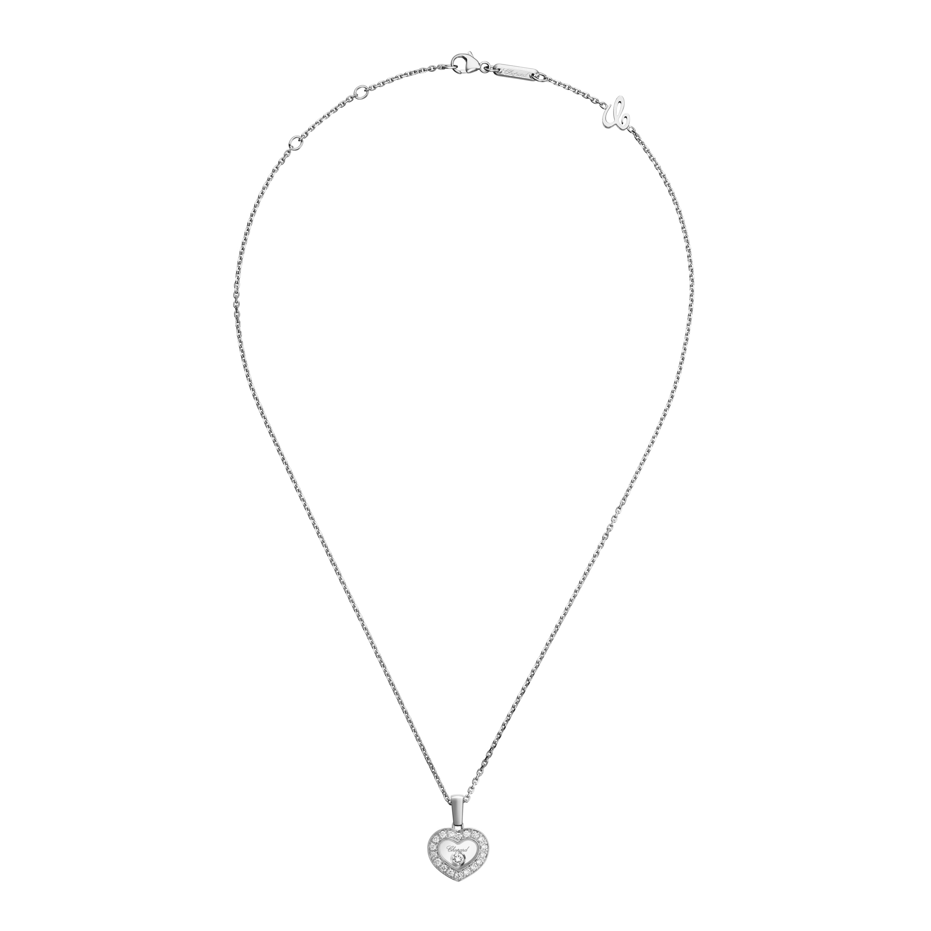 Chopard Happy Diamonds Icons Pendant Ethical White Gold Diamonds