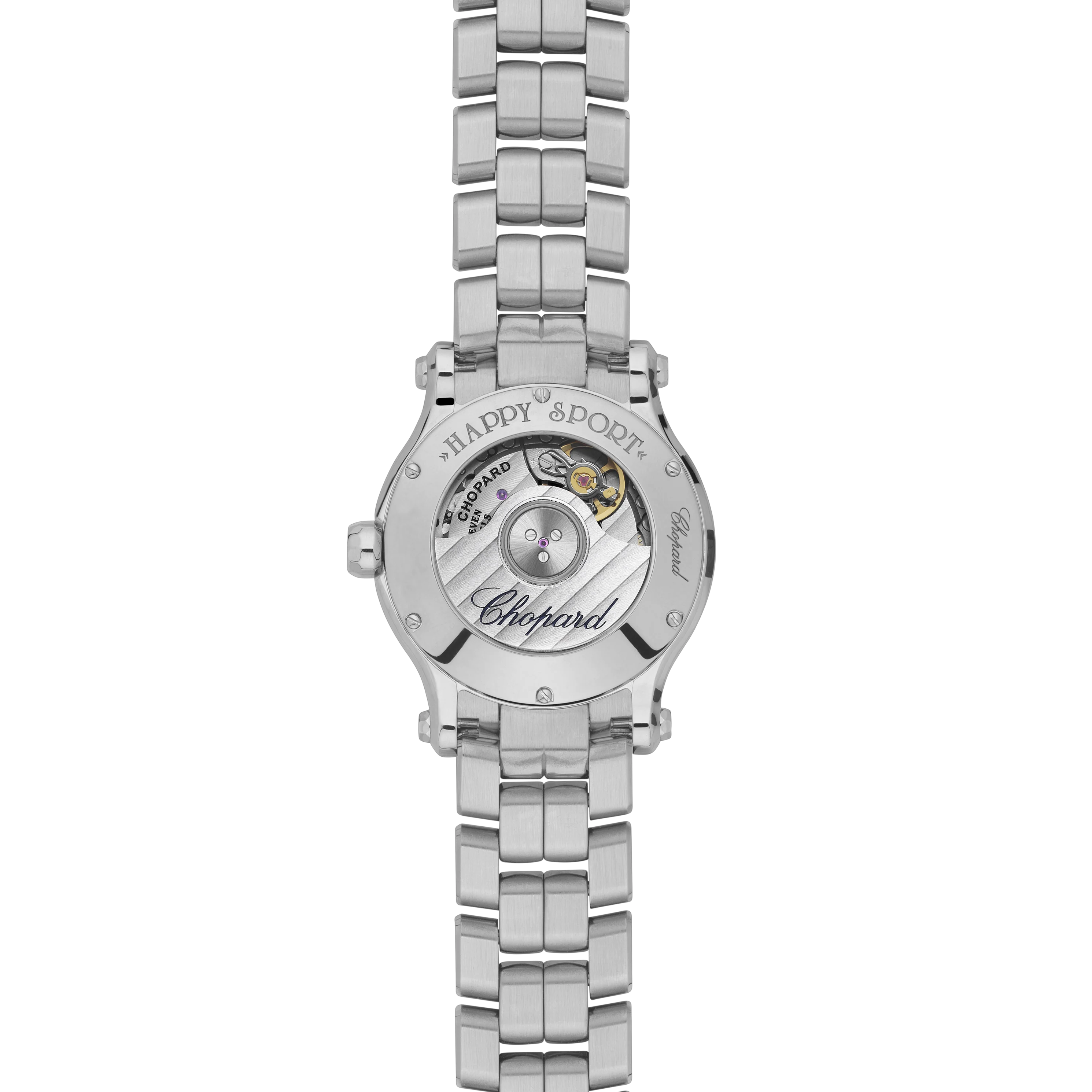 Chopard Happy Sport 30mm Automatic Lucent Steel and Diamonds