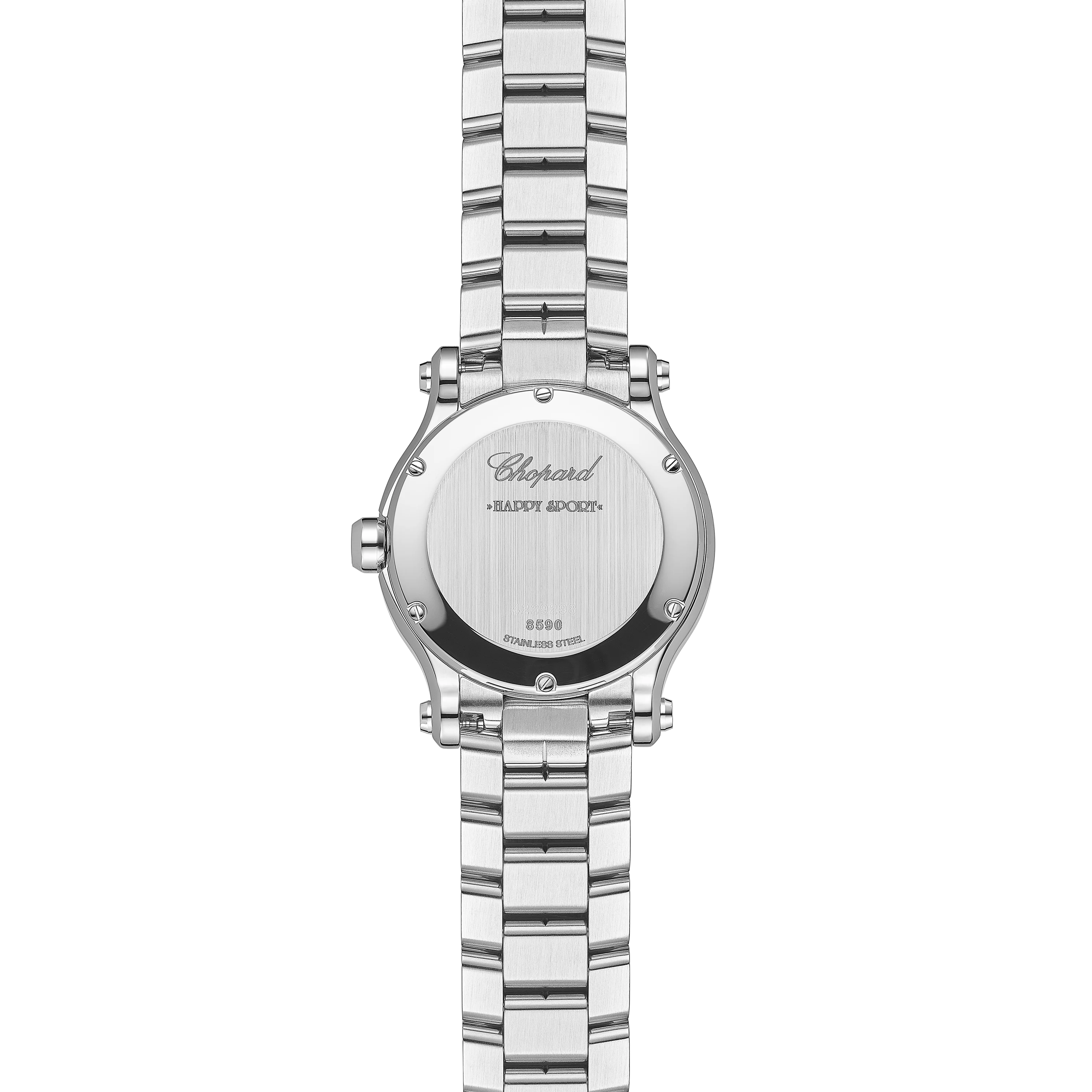 Chopard Happy Sport 30mm Quartz Lucent Steel and Diamonds Blue