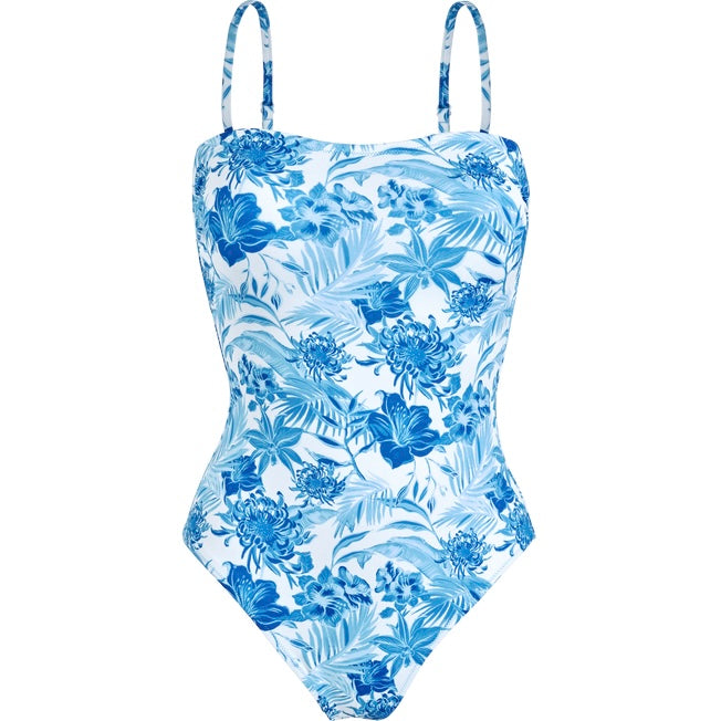 Vilebrequin Women  Bustier One-piece Swimsuit Tahiti Flowers