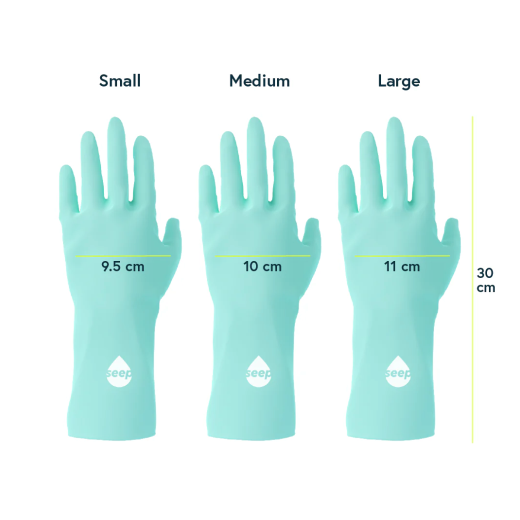 Seep Eco Rubber Gloves (3 pairs)