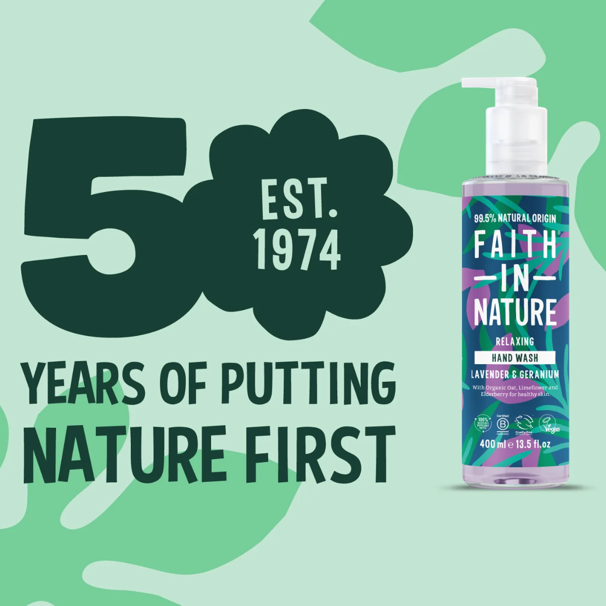 Faith In Nature Lavender & Geranium Hand Wash 400ml