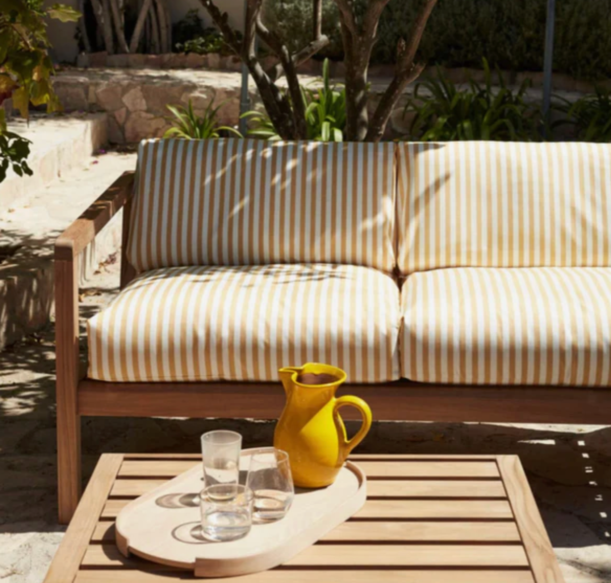 Fritz Hansen Virkelyst Garden Sofa and Footstool