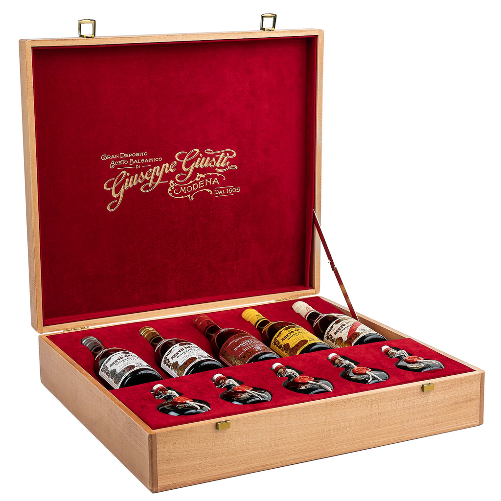 Giusti Scrigno 10 Bottle Gift Box Set of Balsamic Vinegar
