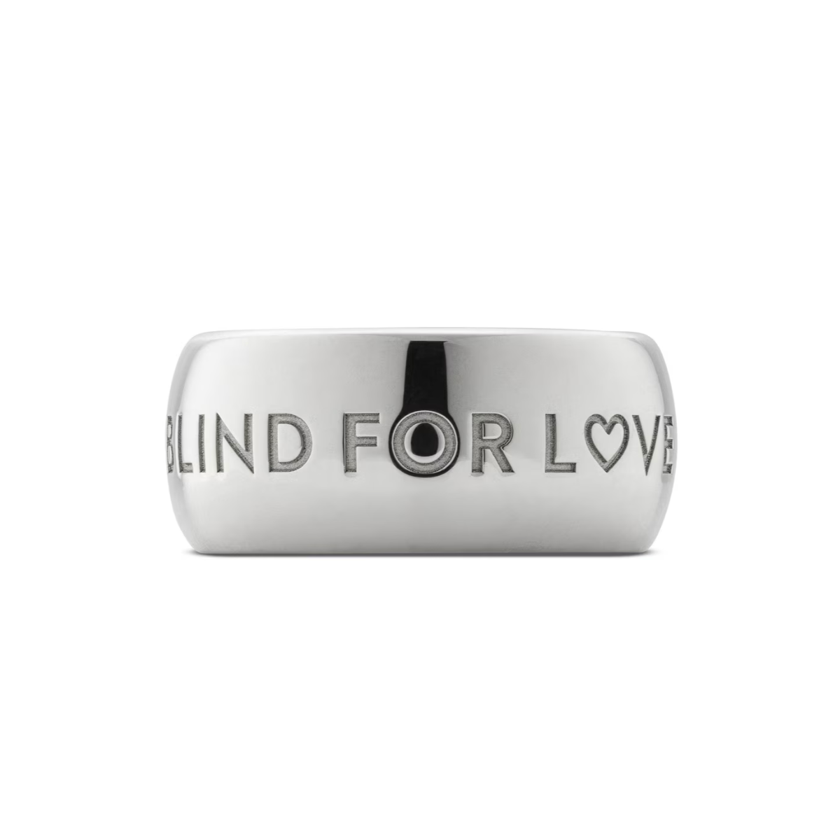 Gucci Blind For Love Sterling Silver 9mm Ring