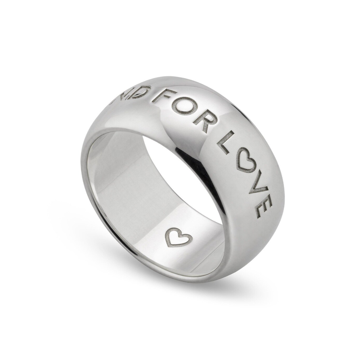 Gucci Blind For Love Sterling Silver 9mm Ring