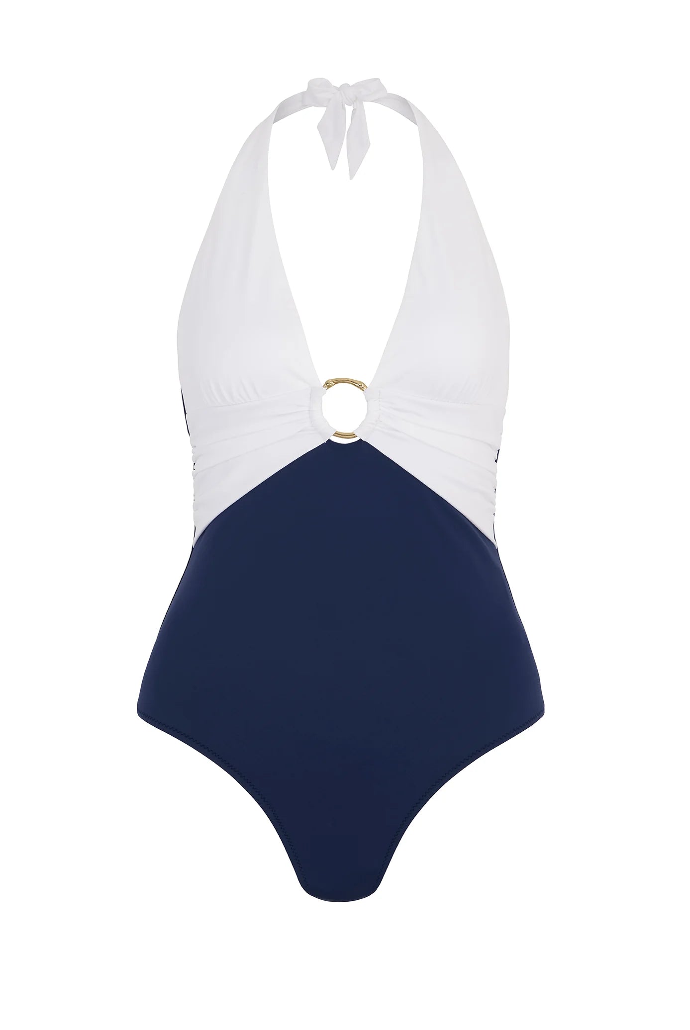 Heidi Klein Heron Bay Halterneck Ring Swimsuit