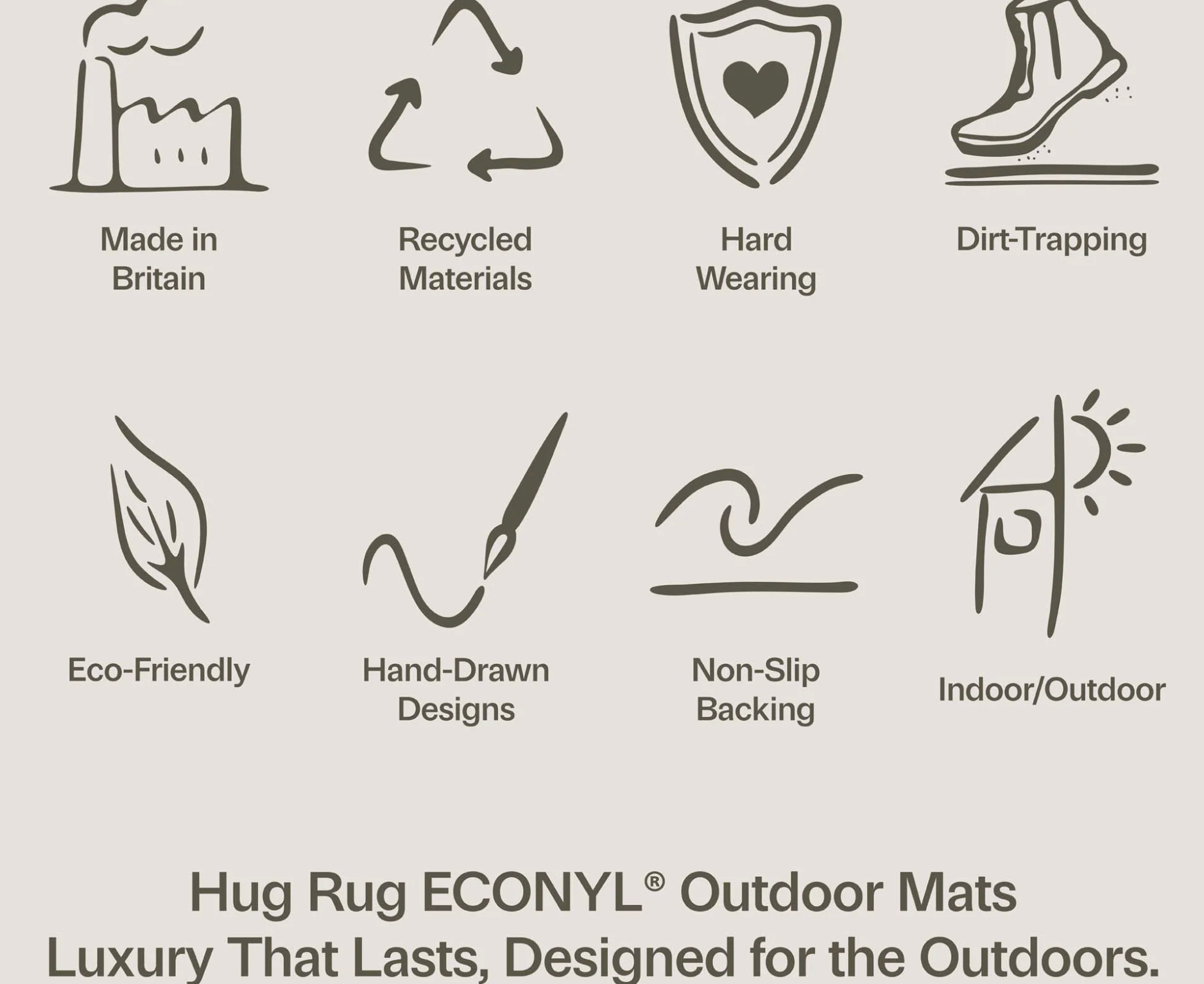Hug Rug Highland Cow Outdoor Doormat