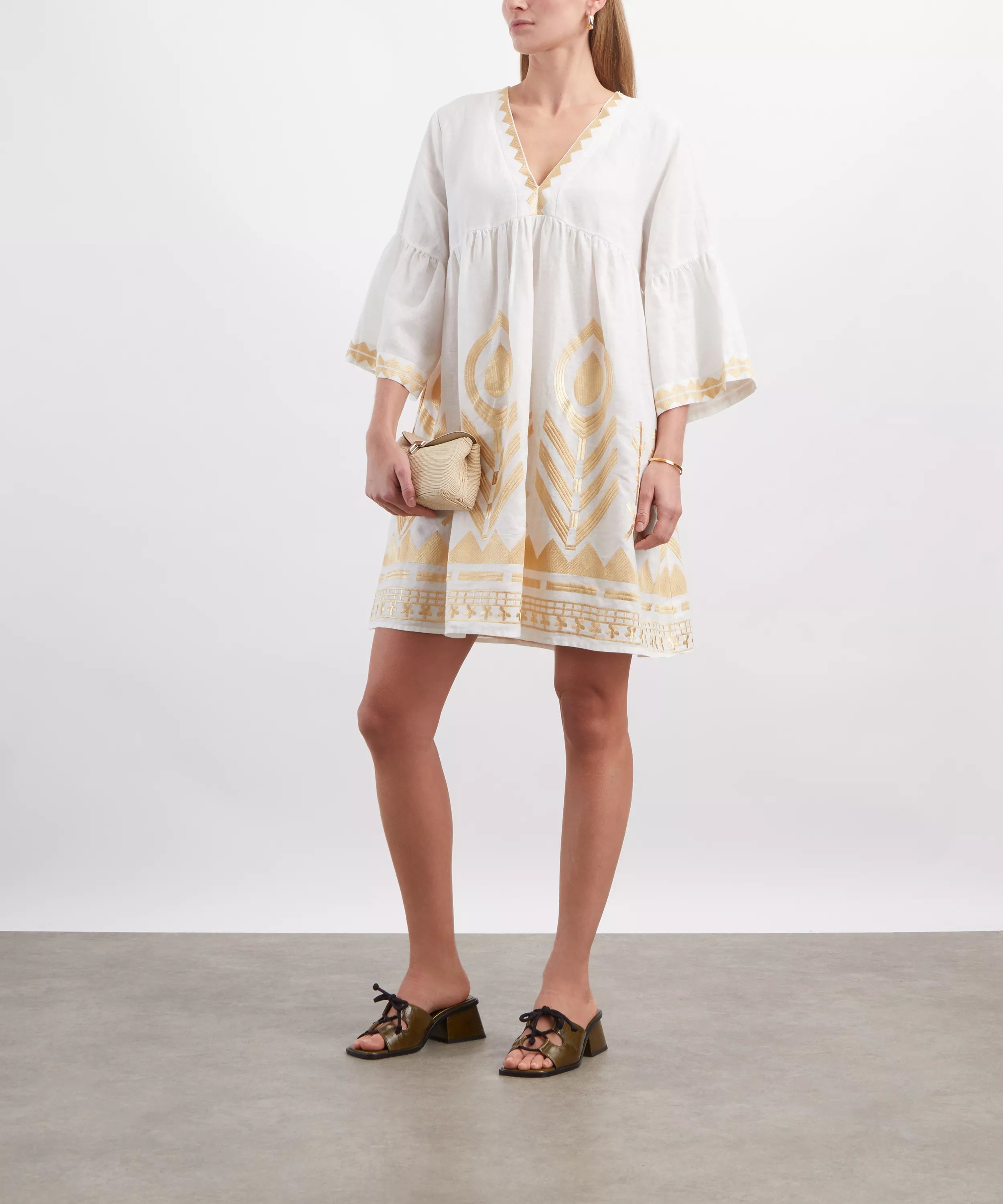 Kori Feather Classic Short Cabana Dress