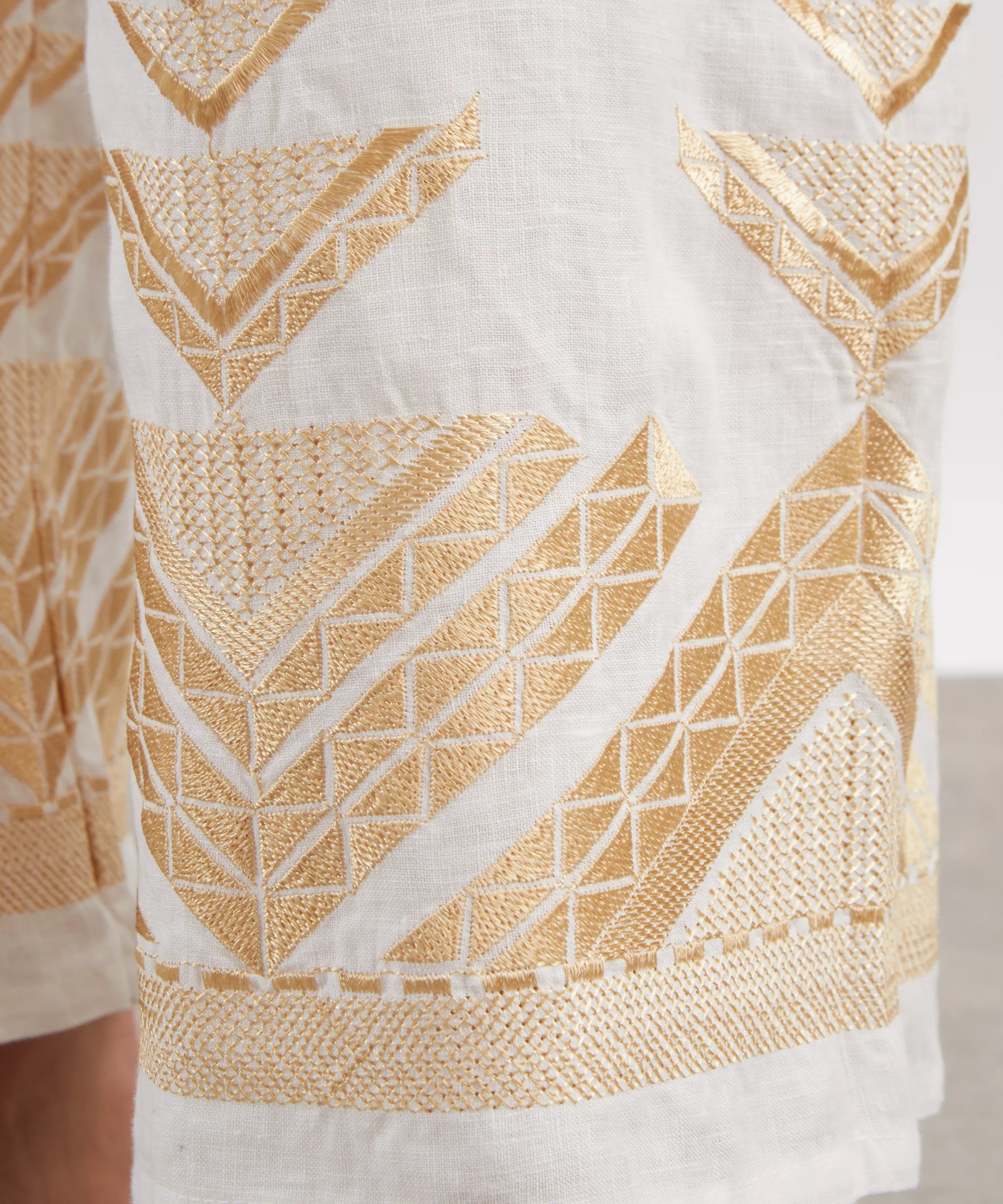 Kori Pyramids Linen Embroidered Trousers