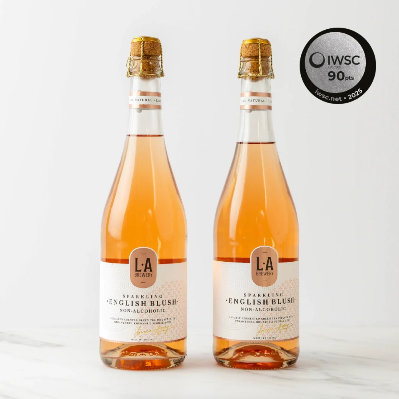 L.A Brewery Sparkling Non-Alcoholic English Blush - Twin Pack