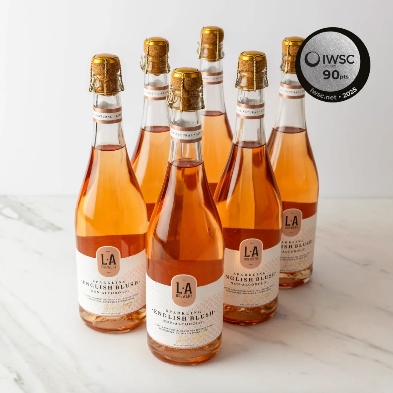 L.A Brewery Sparkling Non-Alcoholic English Blush - Case of Six