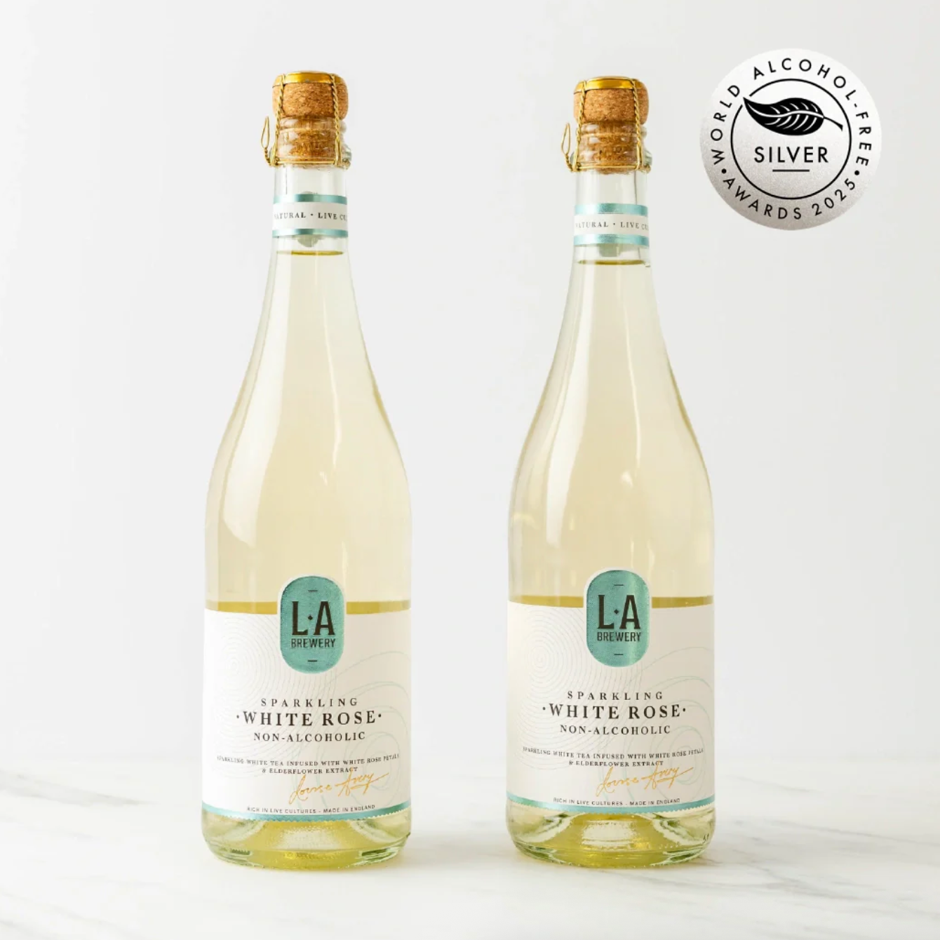 L.A Brewery Sparkling Non-Alcoholic White Rose - twin Pack