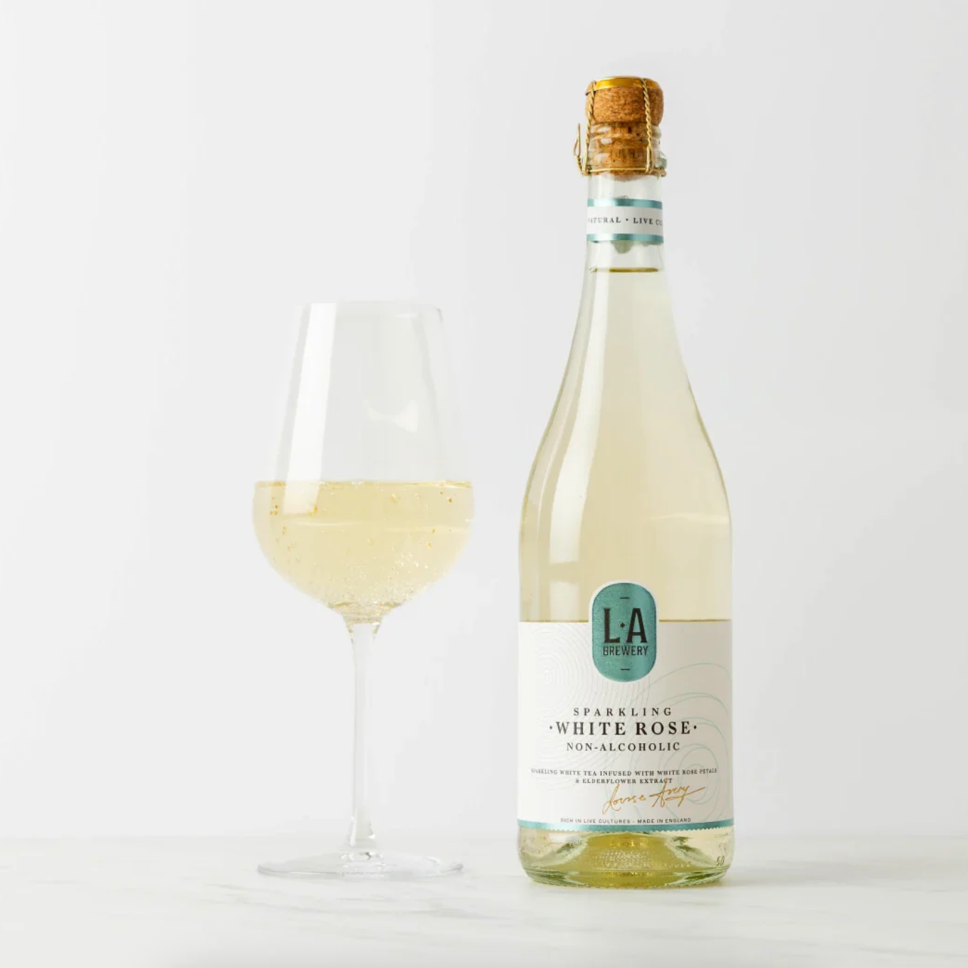 L.A Brewery Sparkling Non-Alcoholic White Rose