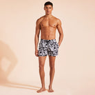 Vilebrequin Men Stretch Swim Shorts Tahiti Turtles