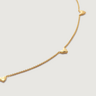 Monica Vinader Heart Station Necklace and Bracelet Set