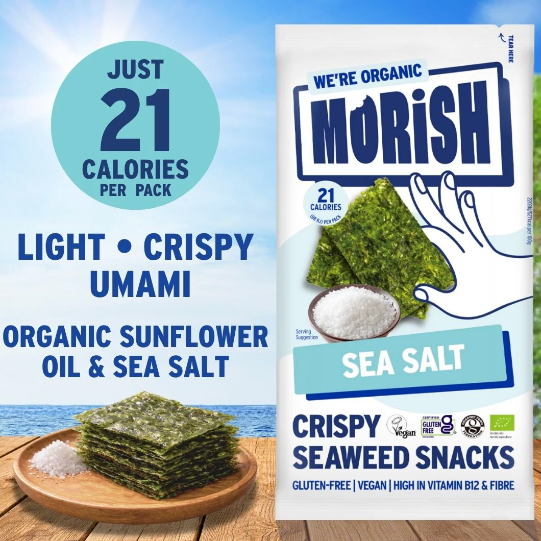 Morish Snacks Organic Sea Salt Seaweed Snacks