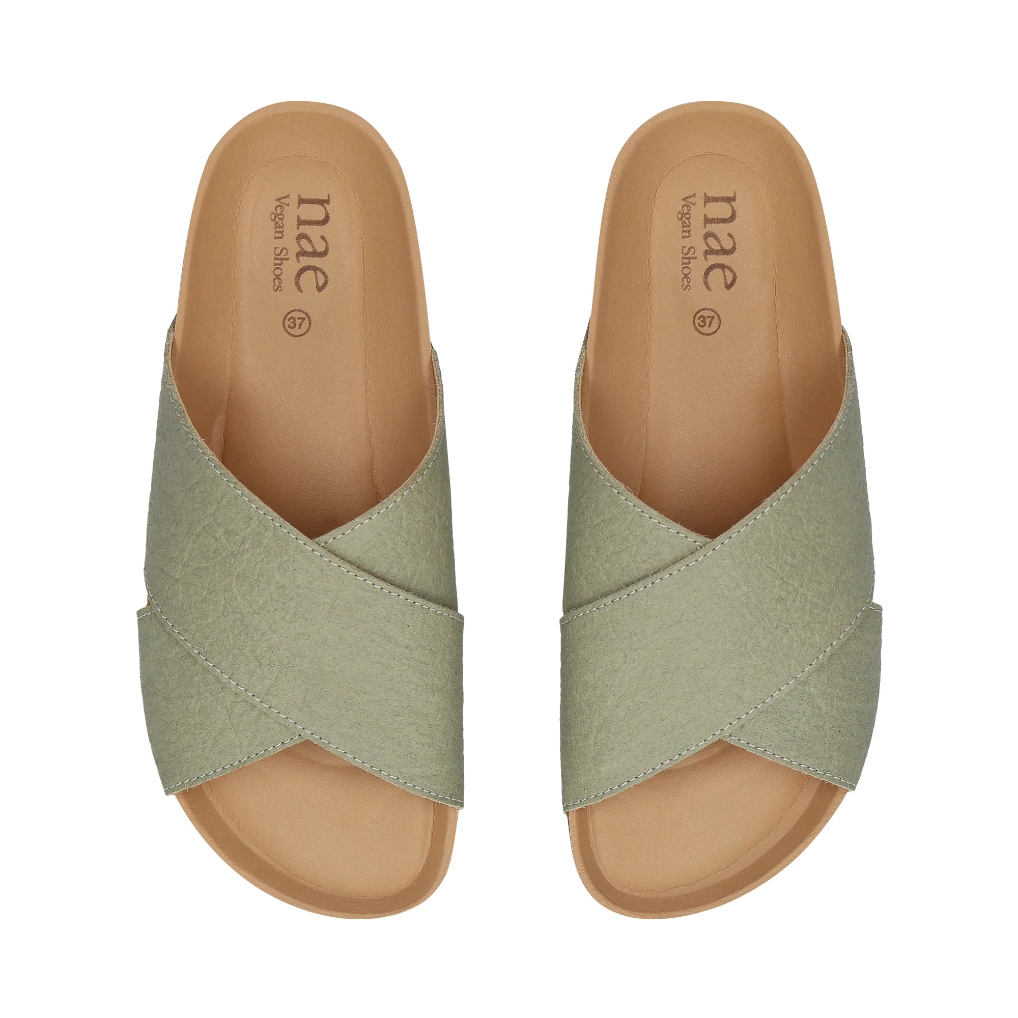NAE Vegan Tupai Green Sandals