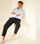 Neem Regenerative Cotton Sky Modern Button-down Popover Shirt