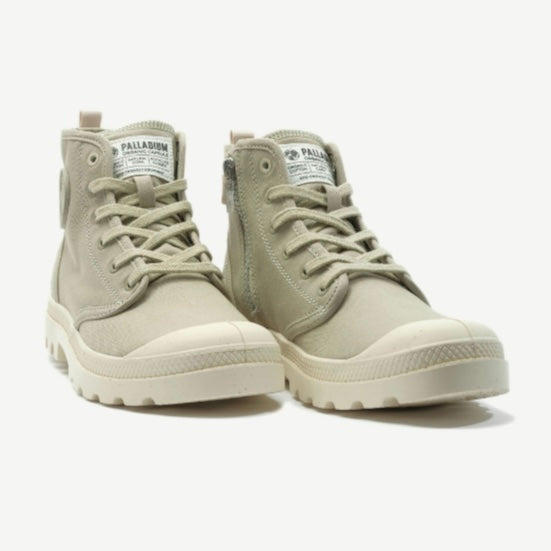 Palladium Pampa Hi Zip Organic in Eucalyptus