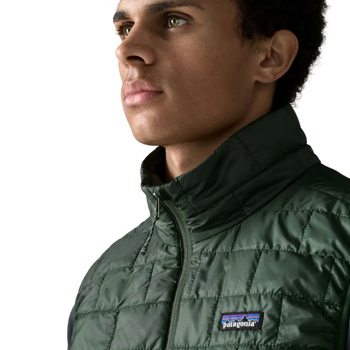 Patagonia Nano Puff Quilted Vest in Treeline green